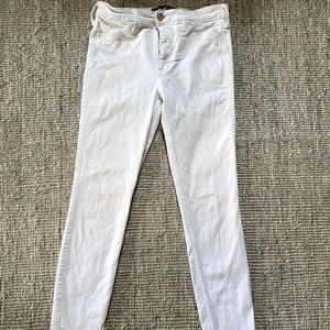 Hollister High Rise White Skinny Jeans